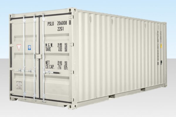 20Ft Shipping Container (One Trip) – White Online | R-H Container Service