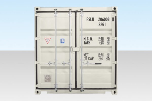 20Ft Shipping Container (One Trip) – White Online | R-H Container Service