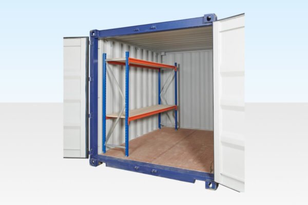 Adjustable, Heavy Duty Two Tier Container Racking (Single Bay) Online | R-H Container Service