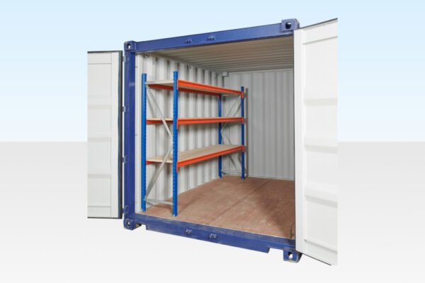 Adjustable, Heavy Duty Three Tier Container Racking (Single Bay) Online | R-H Container Service
