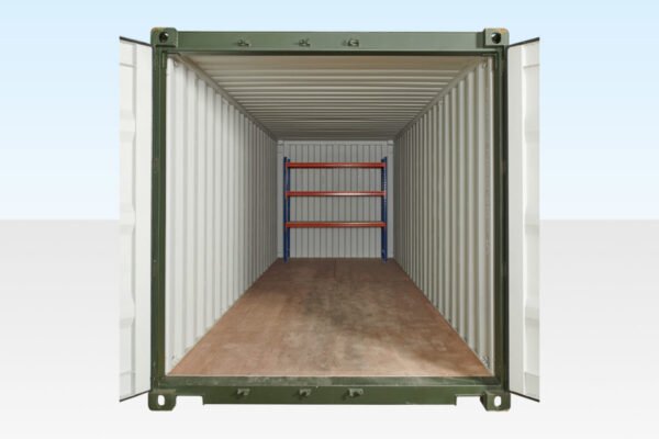 Adjustable, Heavy Duty Three Tier Racking For Rear Of Container Online | R-H Container Service
