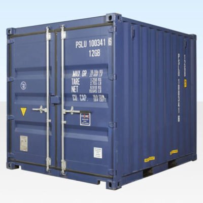 10Ft X 8Ft Shipping Container (One trip) – Blue Online | R-H Container Service
