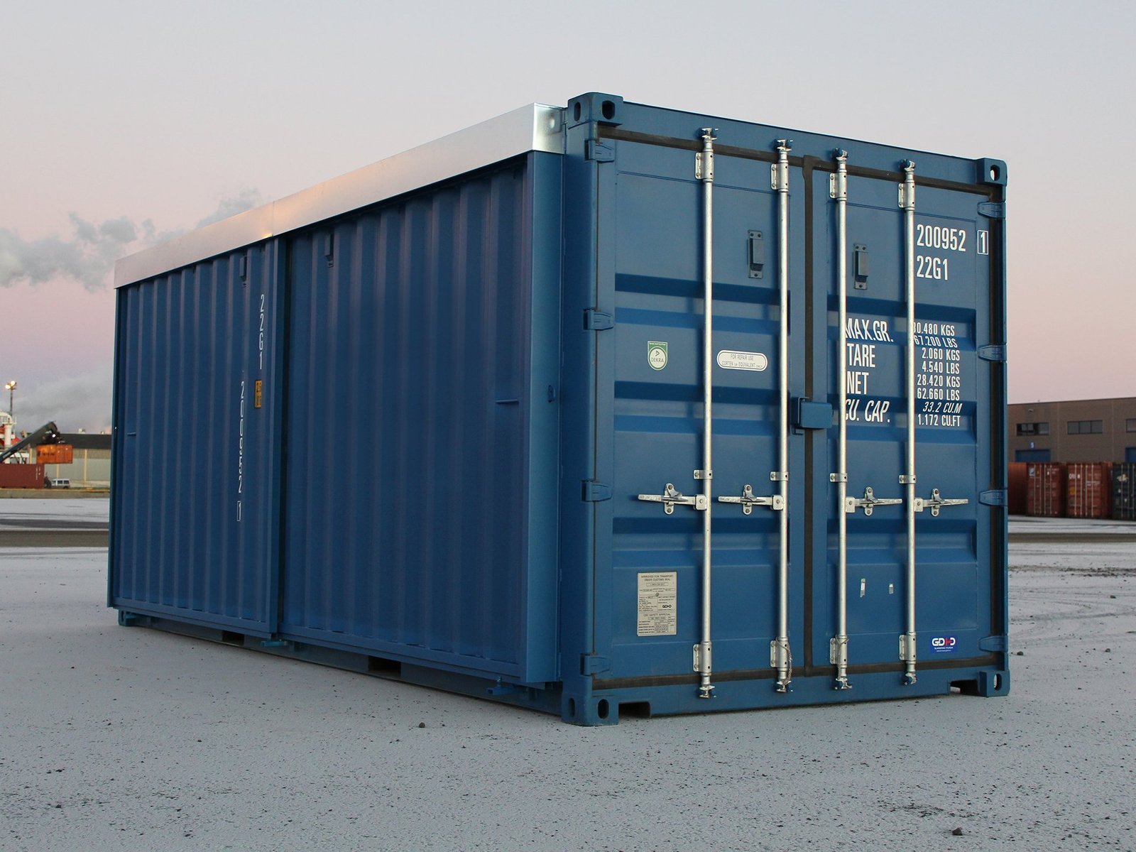 20ft Hi Cube Container (9′ 6″ high) suitable for IBC storage Sliding Door Online | R-H Container Service - Image 2