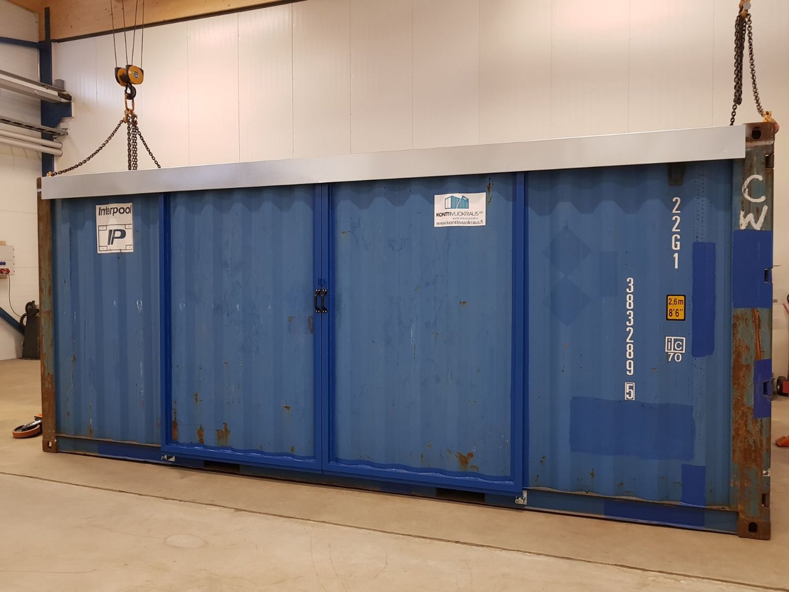 20ft Hi Cube Container (9′ 6″ high) suitable for IBC storage Sliding Door Online | R-H Container Service - Image 7