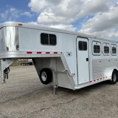 2000 Featherlite 3H GN with Dressing Room Horse Trailer Online | R-H Container Service