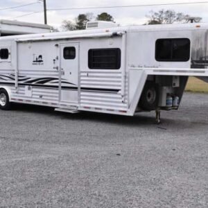 2003 Bloomer 8414LQ 4 Horse Trailer with 14' Short Wall Online | R-H Container Service