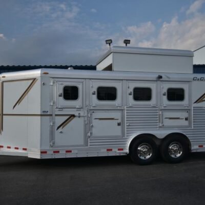 2008 C and C Trailers 4 Horse Bumper Horse Trailer Online | R-H Container Service