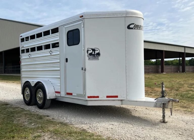2013 model Cimarron 3 Horse Bumper Pull Online | R-H Container Service