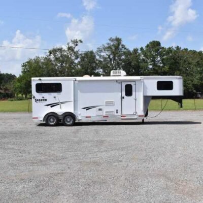 2014 Shadow 7208GLQ 2 Horse Trailer with 8' Short Wall