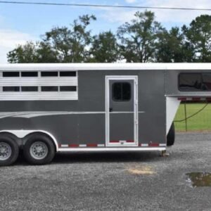 2018 Adam 7304GN 3 Horse Trailer Online | R-H Container Service