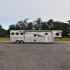 2021 Lakota BIGHORN 8316SRGLQ 3 Horse Trailer with 16' Short Wall Online | R-H Container Service