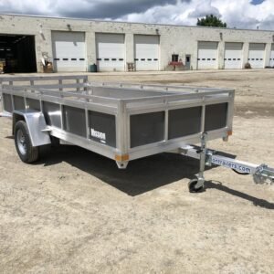 2022 Mission Trailers 6x12 Aluminum Open Utility w/Integrated Rear Ramp Online | R-H Container Service
