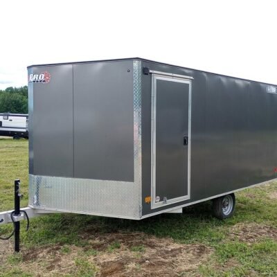2022 Sno Pro Trailers 101x12 Aluminum Hybrid 2.0 w/Tapered Ramp, Mats & Guides
