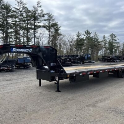 2024 Diamond C 8.5x35 25K Gooseneck Equipment Trailer w/Spare Mount