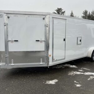 2024 E-Z Hauler 7x24 Aluminum 4-Place Drive In/Out w/Tapered Ramps, Rear Canopy Online | R-H Container Service