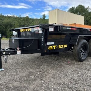 2024 Griffin Trailers 5x10 7K Powder Coated Dump w/Barn Door Gate Online | R-H Container Service