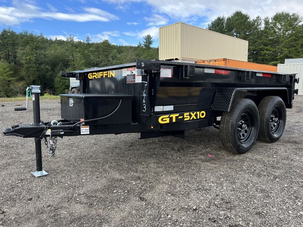 2024 Griffin Trailers 5x10 7K Powder Coated Dump w/Barn Door Gate Online | R-H Container Service