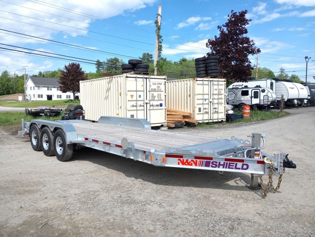 2024 N&N Trailers 7x20+3 Galvanized 22.5K Lowpro Equipment Trailer w/HD Full Width Ramps Online | R-H Container Service