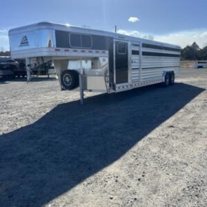 2025 Elite Trailers 8'x28' Show Cattle Stock Combo Trailer Online | R-H Container Service