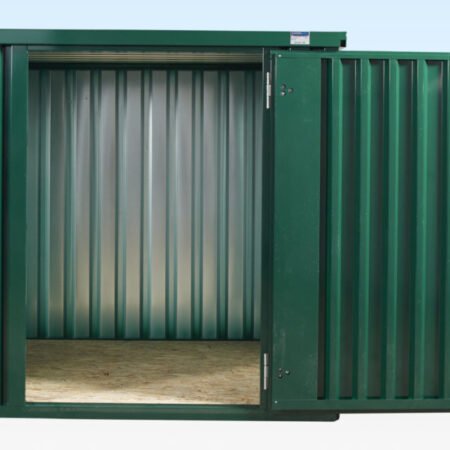 (Powder Coated) Flat Packed Metal Storage Container Online | R-H Container Service