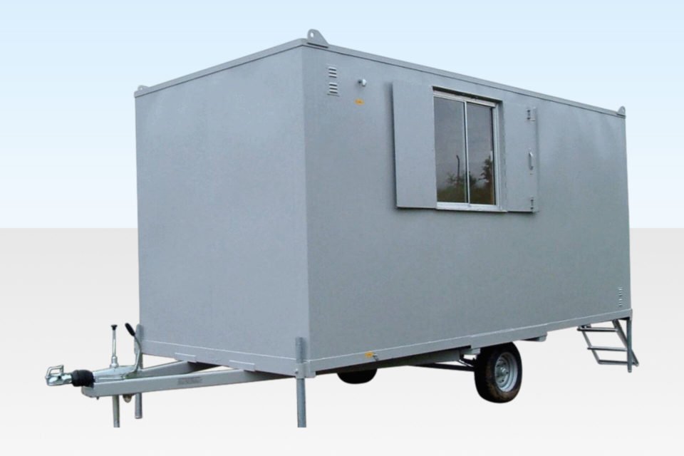 16Ft x 7Ft 6in Steel Mobile Anti-Vandal Office Cabin Online | R-H Container Service