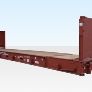 40Ft X 8Ft Used Flat Rack Shipping Container Online | R-H Container Service