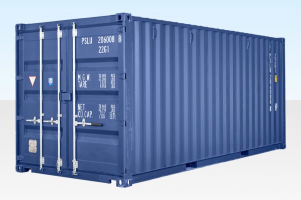 20Ft Shipping Container (One Trip) – Blue Online | R-H Container Service