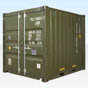 10Ft X 8Ft Shipping Container (One Trip) - Green Online | R-H Container Service