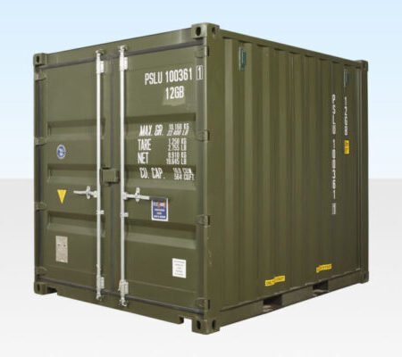 10Ft X 8Ft Shipping Container (One Trip) - Green Online | R-H Container Service