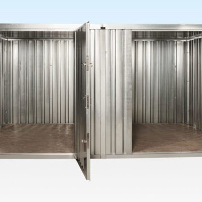 3M X 4.2M Side Linked Flat Pack Container Bundle (Galvanised)