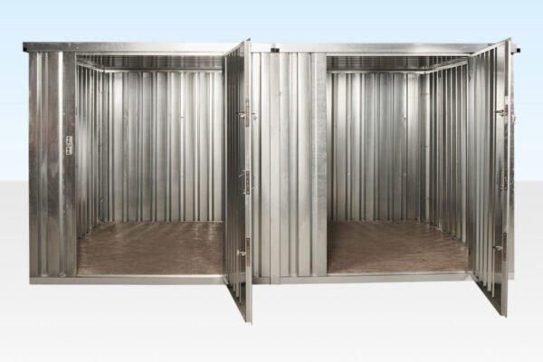 3M X 4.2M Side Linked Flat Pack Container Bundle (Galvanised) Online | R-H Container Service