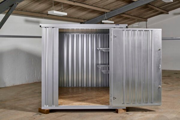 3M X 2.1M Flat Pack Storage Container – Galvanised Online | R-H Container Service - Image 4