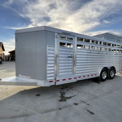 NEW 2024 Elite Trailers 5 Horse Stock Combo BP Horse Trailer Online | R-H Container Service