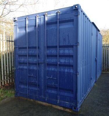 20Ft Shipping Container 20Ft x 8 5Ft With Additional Side 8Ft Panel Side Doors