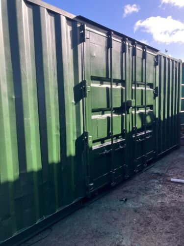 20x8x86 Side Door Shipping Container Repainted With Lock Box Online | R-H Container Service